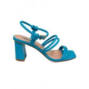 NEW BIBI LOU women's biella open toe heel in teal